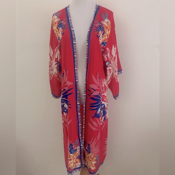 FLYING TOMATO || Floral Kimono Cardigan. Sz. S/M - Picture 1 of 11